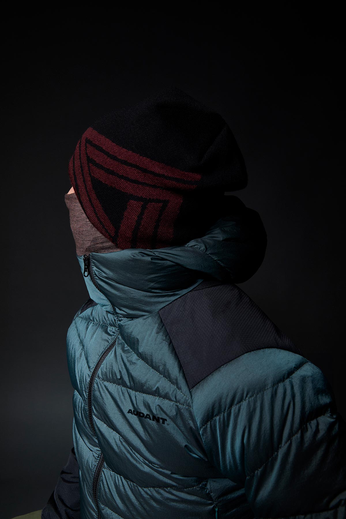 Reversible Wool Beanie Jacquard - Audant