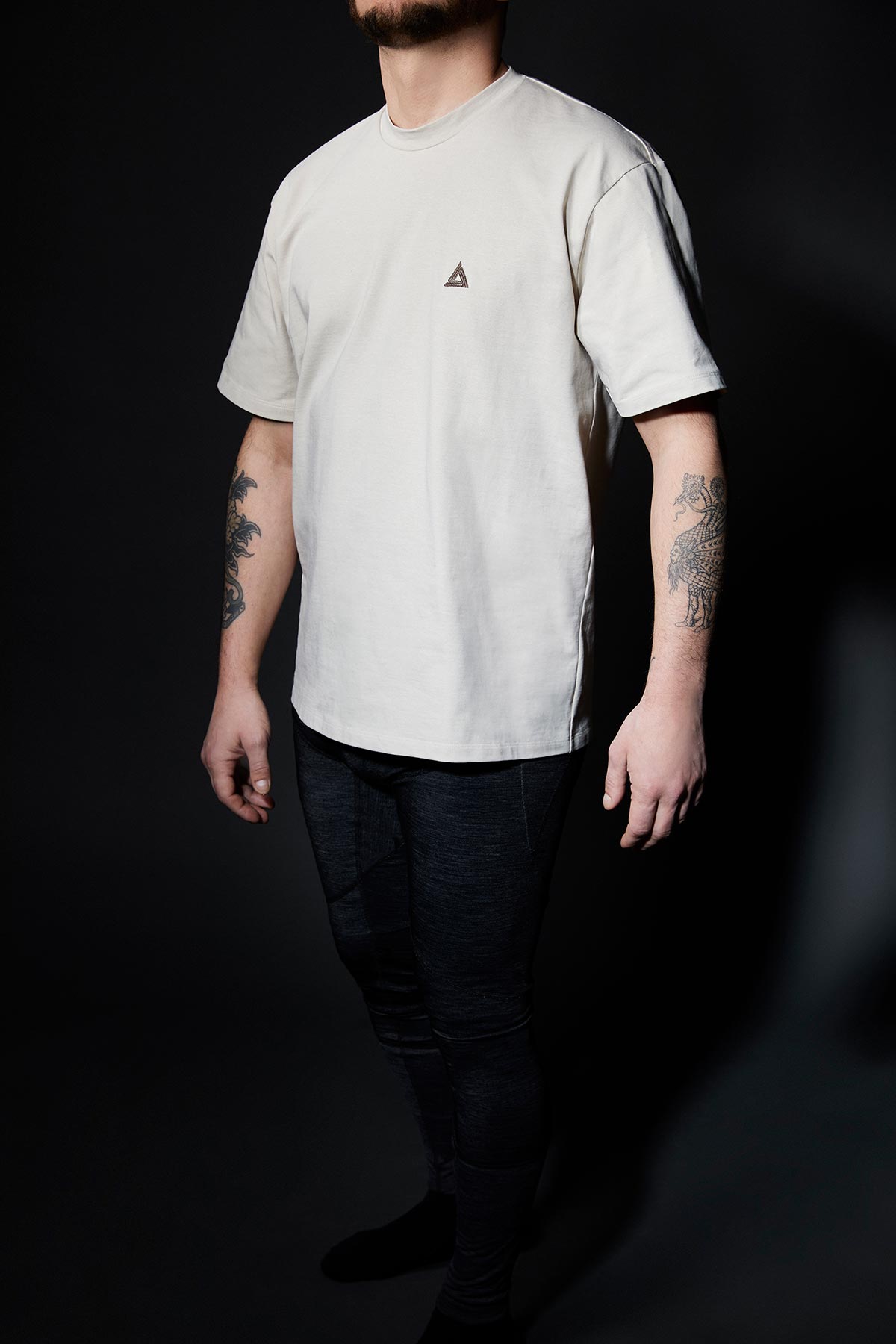 Crew Tee Embroidery Sand - Audant