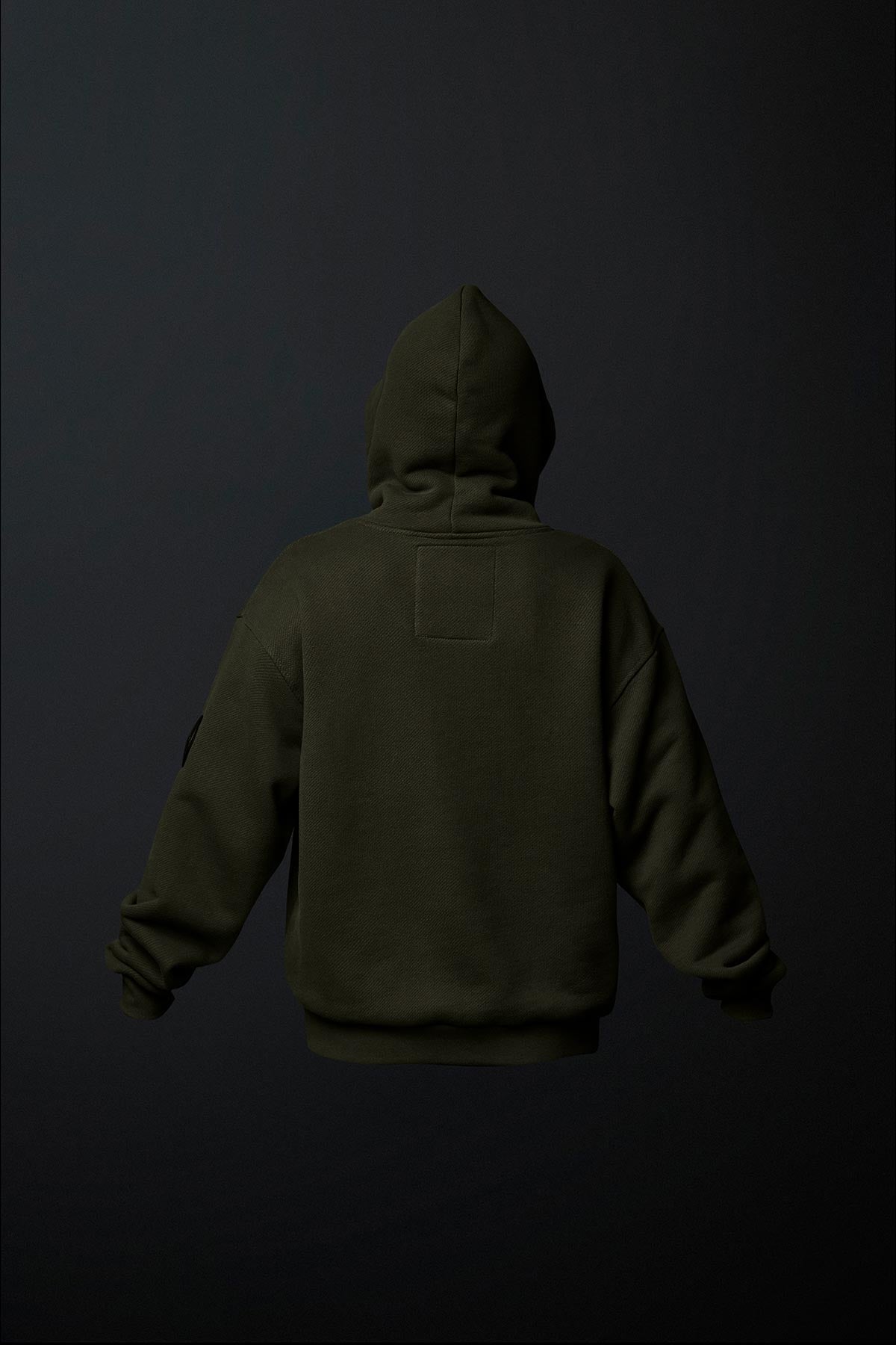 Hoody Fleece Man Hunter green - Audant