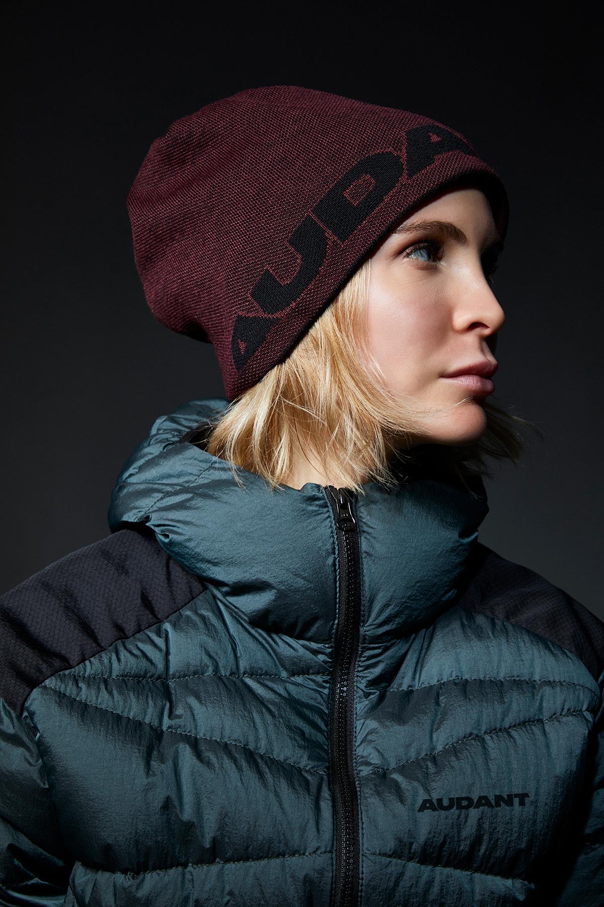 Reversible Wool Beanie Jacquard - Audant