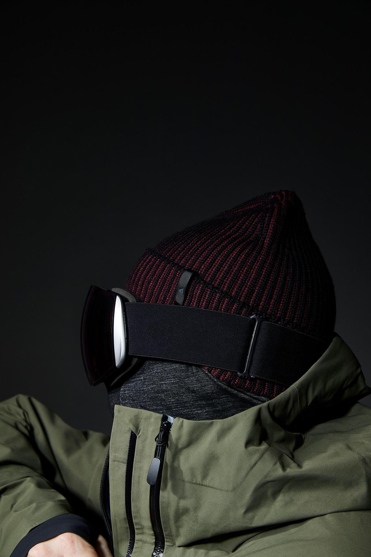 Knit Wool Beanie cherry - Audant