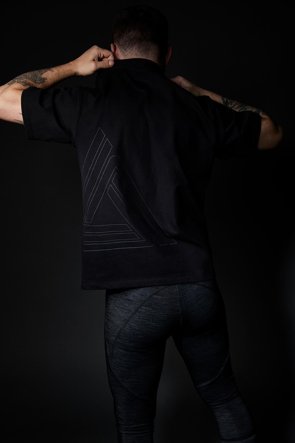 Crew Tee Printed Black - Audant